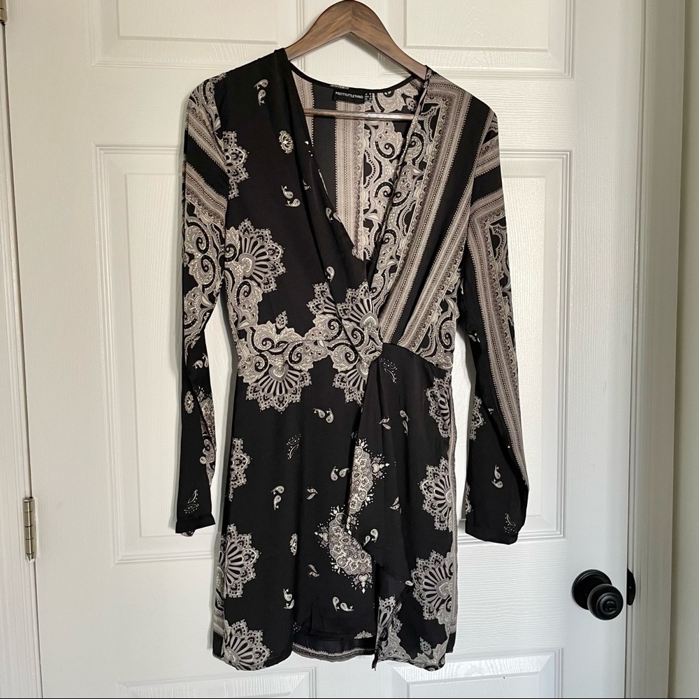 Pretty Little Thing silky satin dress